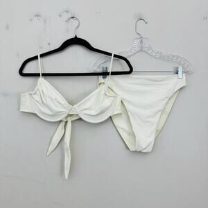 Nyud Off White Bikini Set Women’s Size XL
